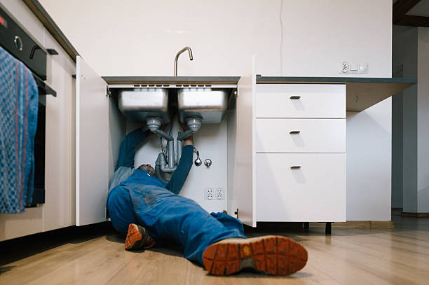 Professional Plumbing technician working in Bally, PA